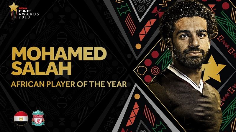 صلاح يتوج بجائزة أفضل لاعب إفريقي 2018