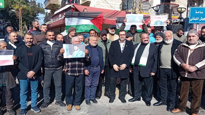 لبنان: مسيرة ووقفة تضامنية مع غزة في جبل محسن 