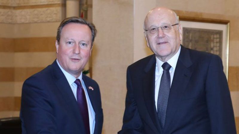 لبنان: وزير خارجية بريطانيا يلتقي ميقاتي في السراي 