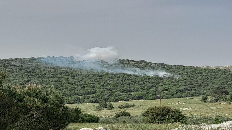 لبنان| مدفعية العدو استهدفت حرج بلدة يارون بالقذائف الفوسفورية والقذائف الضوئية ما أدى إلى إشعال حريق