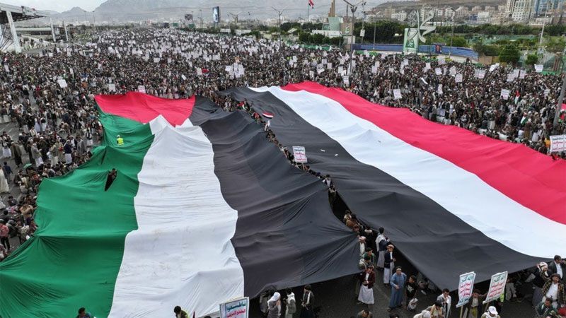 اليمن: تظاهرة مليونية في محافظة صعدة تضامنًا مع فلسطين المحتلة