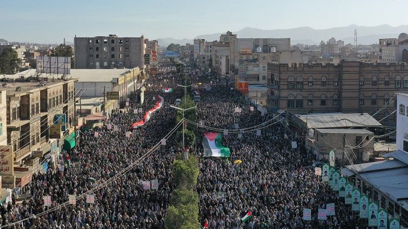 مسيرات حاشدة في اليمن: موقفنا المبدئي يحتّم علينا التصعيد نصرة لغزة