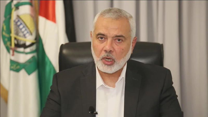 رئيس المكتب السياسي لحركة حماس إسماعيل هنية: العدو استباح كل شيءٍ بمنتهى الهمجية وارتكب مجازر يندى لها جبين الانسانية