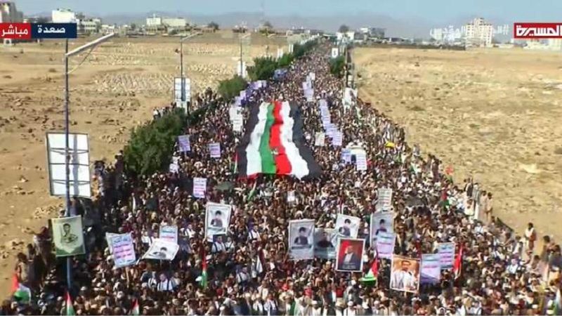 ملايين اليمنيين يهتفون لغزة: الجهاد الجهاد.. كل الشعب على الزناد