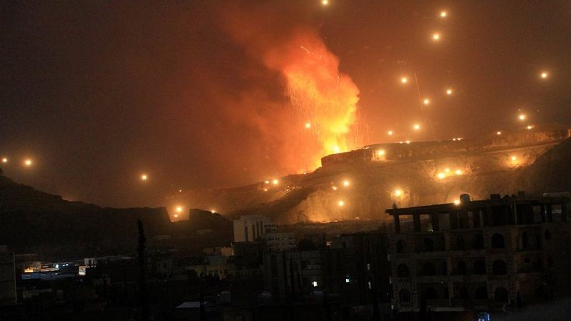 اليمن: عدوان أميركي بريطاني يستهدف الحديدة بـ 13 غارة