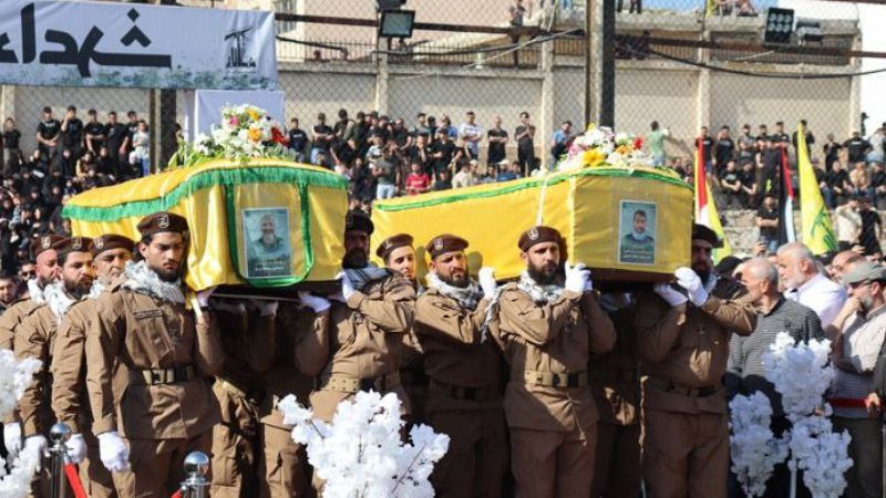 حزب الله شيّع الشهيدين باز وشحوري في بلدة الشهابية