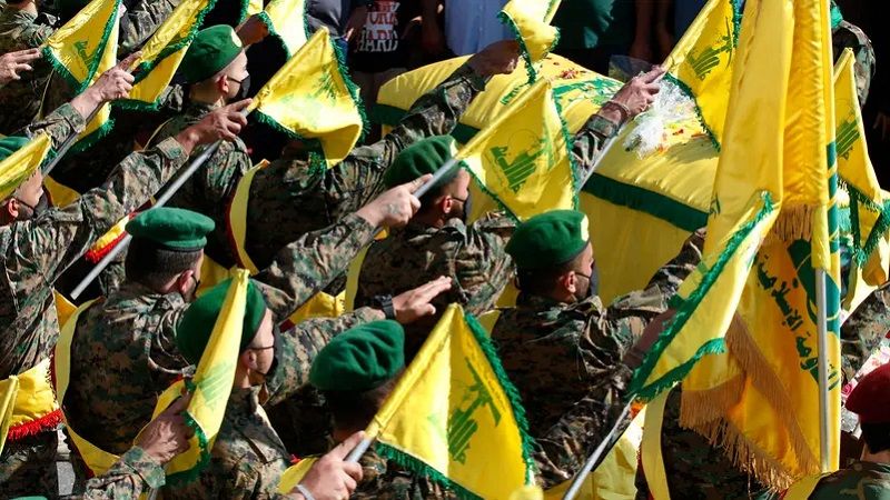 حزب الله شيع الشهيد على طريق القدس حسين علي عزقول في بلدة قلاويه