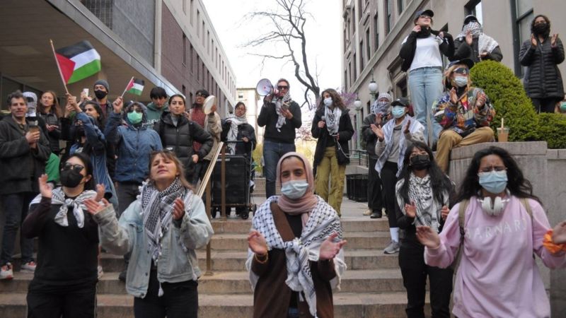 "العفو الدولية" تعليقًا على احتجاجات الجامعات الأميركية دعمًا لغزة: نحثّ إدارة الجامعات على حماية حقّ الطلاب في الاحتجاج السلمي والآمن