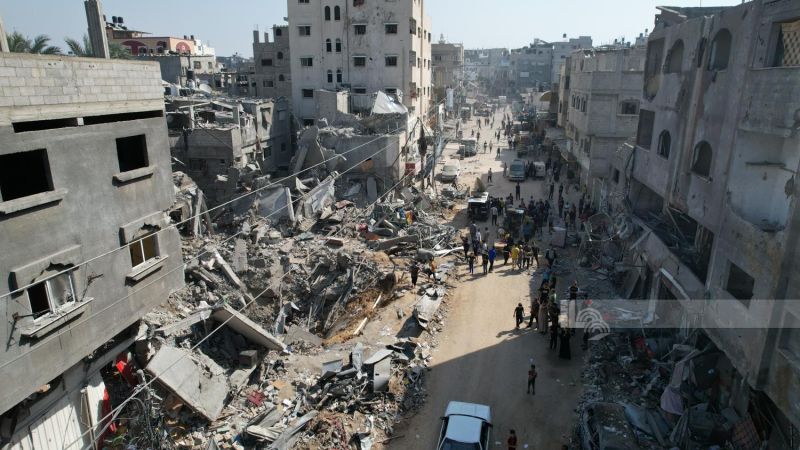3 شهداء في قصف إسرائيلي على مبنى تابع للصليب الأحمر يؤوي نازحين بشارع الوحدة وسط مدينة غزّة