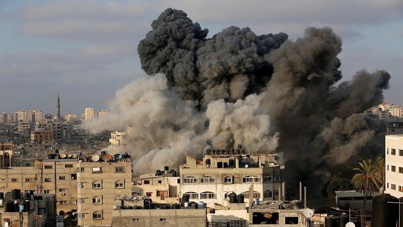 فلسطين المحتلة: غارة للطيران الصهيوني على حي الشيخ رضوان شمال مدينة غزة